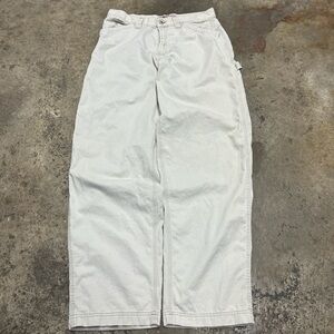 Old Navy Carpenter Pants Men’s Size 34 White Loose fit Streetwear Workwear Retro